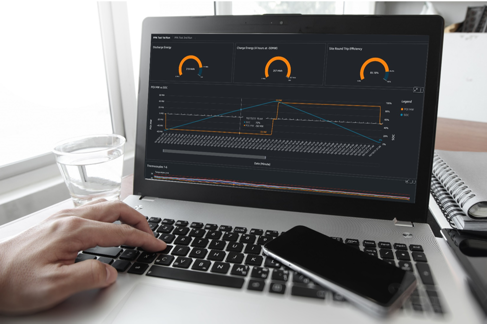 Fractal EMS operators conducting and auditing commissioning tests through the HMI